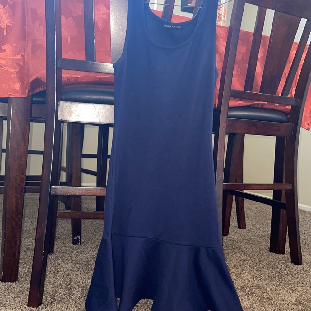 Blue mini dress